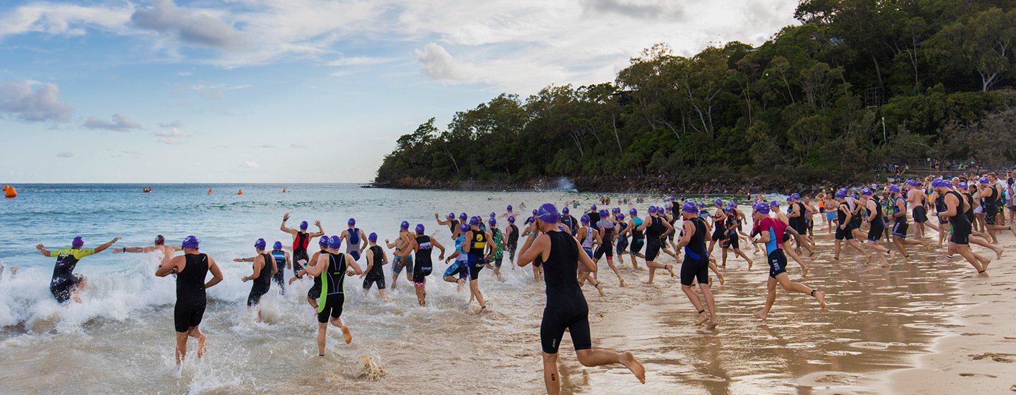 noosa heads swim start purple header